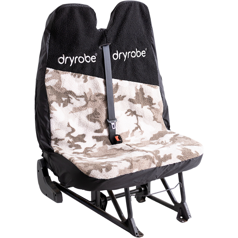 2026 Dryrobe Double Car Seat Cover DRDCSC - Sand Camo / Black